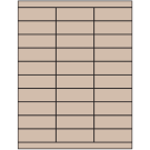 2.83" x 1"  Sheet Label
