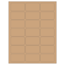 2.512" x 1.378"  Sheet Label