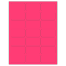 2.512" x 1.378"  Sheet Label