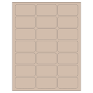 2.512" x 1.378"  Sheet Label