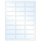 2.5" x 1.125"  Sheet Label