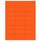 2.5" x 1.125"  Sheet Label