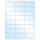 2.5" x 1.125"  Sheet Label