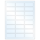 2.5" x 1.125"  Sheet Label