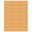 2.5" x 1.125"  Sheet Label