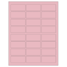 2.5" x 1.125"  Sheet Label