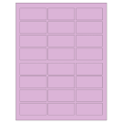 2.5" x 1.125"  Sheet Label