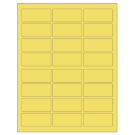 2.5" x 1.125"  Sheet Label