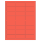 2.5" x 1.125"  Sheet Label