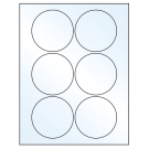 3.25" x 3.25"  Sheet Label