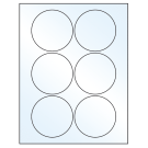 3.25" x 3.25"  Sheet Label