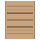 7.5" x 0.75"  Sheet Label