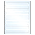 7.5" x 0.75"  Sheet Label