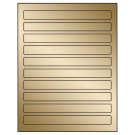 7.5" x 0.75"  Sheet Label