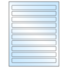 7.5" x 0.75"  Sheet Label