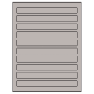 7.5" x 0.75"  Sheet Label