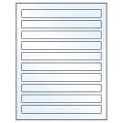 7.5" x 0.75"  Sheet Label