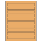 7.5" x 0.75"  Sheet Label