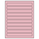 7.5" x 0.75"  Sheet Label