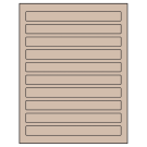 7.5" x 0.75"  Sheet Label