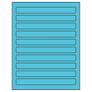 7.5" x 0.75"  Sheet Label