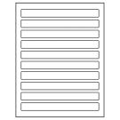 7.5" x 0.75"  Sheet Label