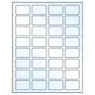 1.75" x 1.125"  Sheet Label