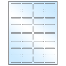 1.75" x 1.125"  Sheet Label