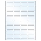 1.75" x 1.125"  Sheet Label