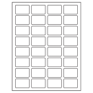 1.75" x 1.125"  Sheet Label