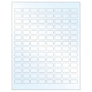 0.875" x 0.5"  Sheet Label