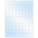 0.875" x 0.5"  Sheet Label