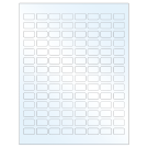 0.875" x 0.5"  Sheet Label