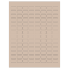 0.875" x 0.5"  Sheet Label