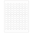 0.875" x 0.5"  Sheet Label