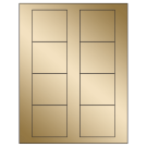 2.75" x 2.5"  Sheet Label