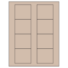 2.75" x 2.5"  Sheet Label