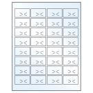 1.875" x 1.0625"  Sheet Label