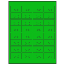 1.875" x 1.0625"  Sheet Label