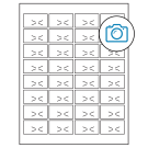 1.875" x 1.0625"  Sheet Label