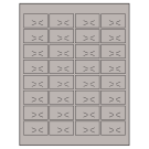 1.875" x 1.0625"  Sheet Label