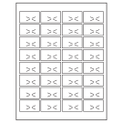 1.875" x 1.0625"  Sheet Label