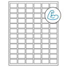 1.25" x 0.75"  Sheet Label