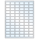 1.25" x 0.75"  Sheet Label
