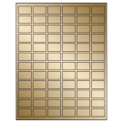 1.25" x 0.75"  Sheet Label