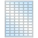 1.25" x 0.75"  Sheet Label