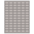 1.25" x 0.75"  Sheet Label