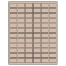 1.25" x 0.75"  Sheet Label