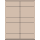 4" x 1.4375"  Sheet Label