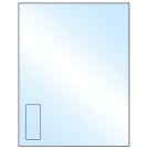 1.125" x 2.6875"  Sheet Label